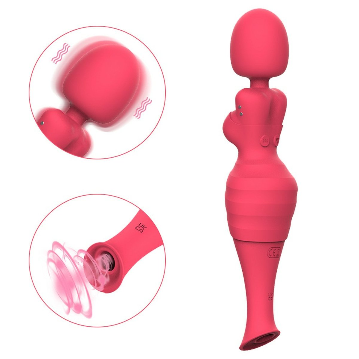 Venus De Milo Dual Vibrator & Clitoral Suction Stimulator