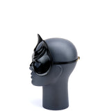 Cecilio Leather Designs Cat Woman Mask -Black