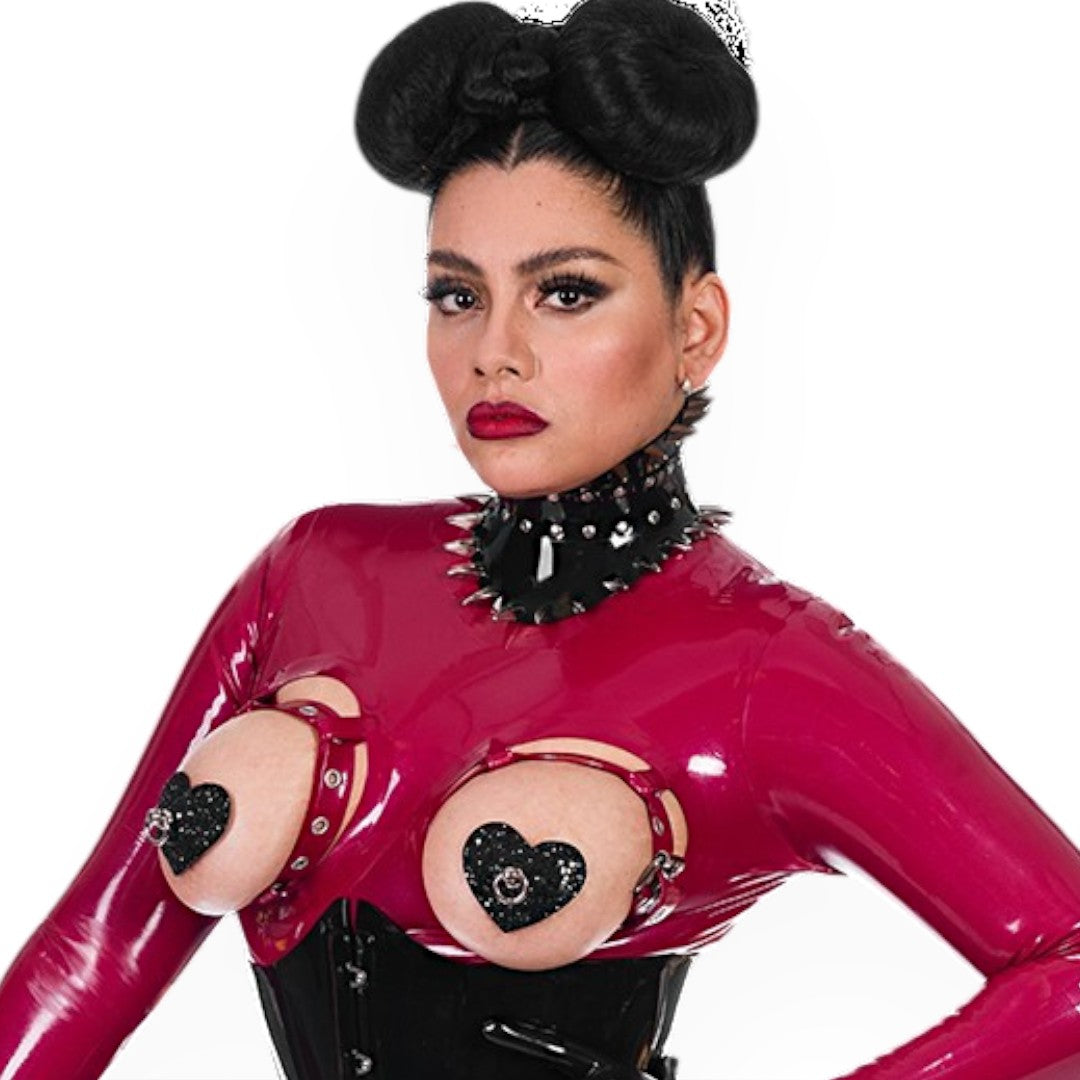 Posture - Corset Collar with Silver Claws PVC