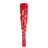 COURTLY-3012 Classic Thigh High Stiletto Boots No Platform Red