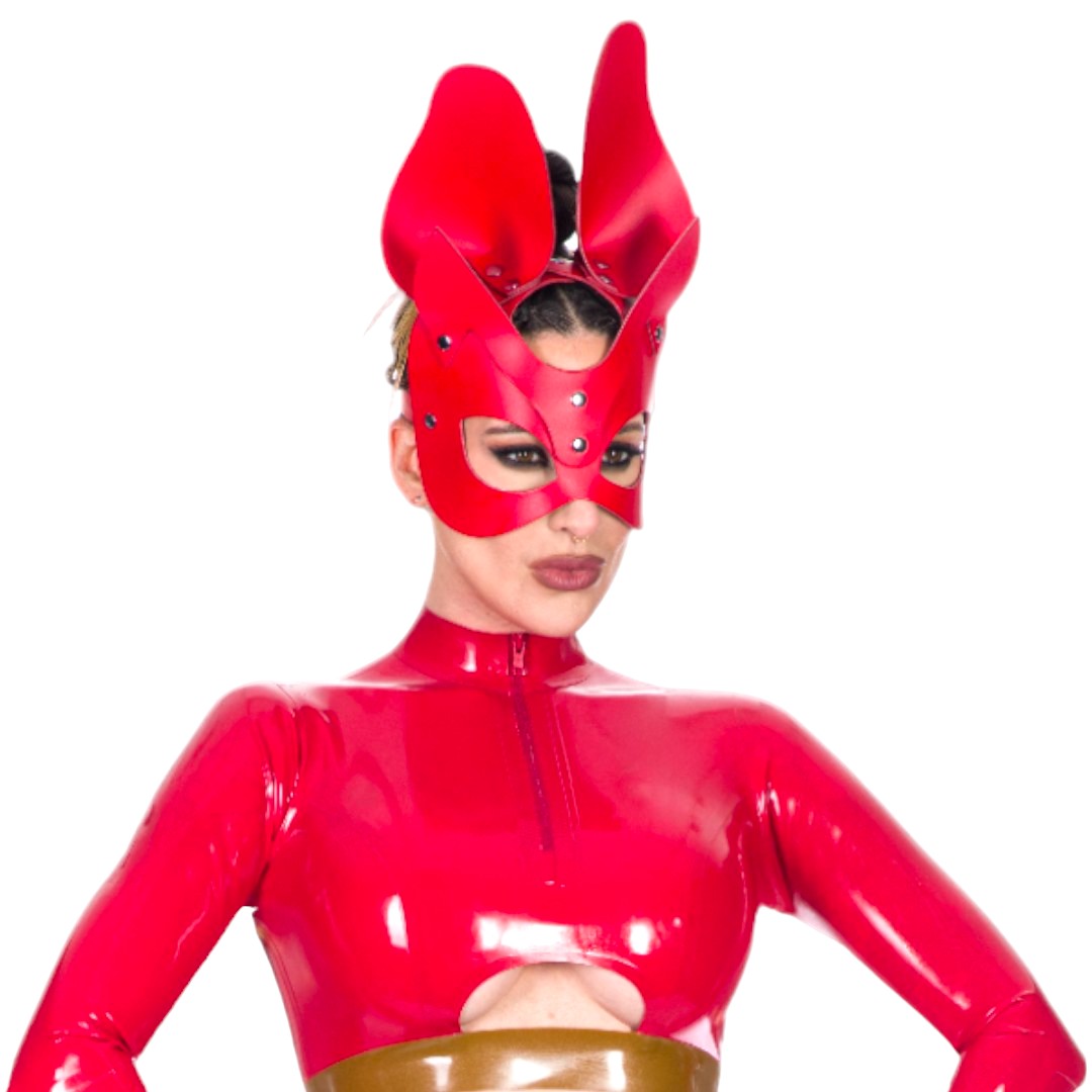 Rabbit Mask - Red