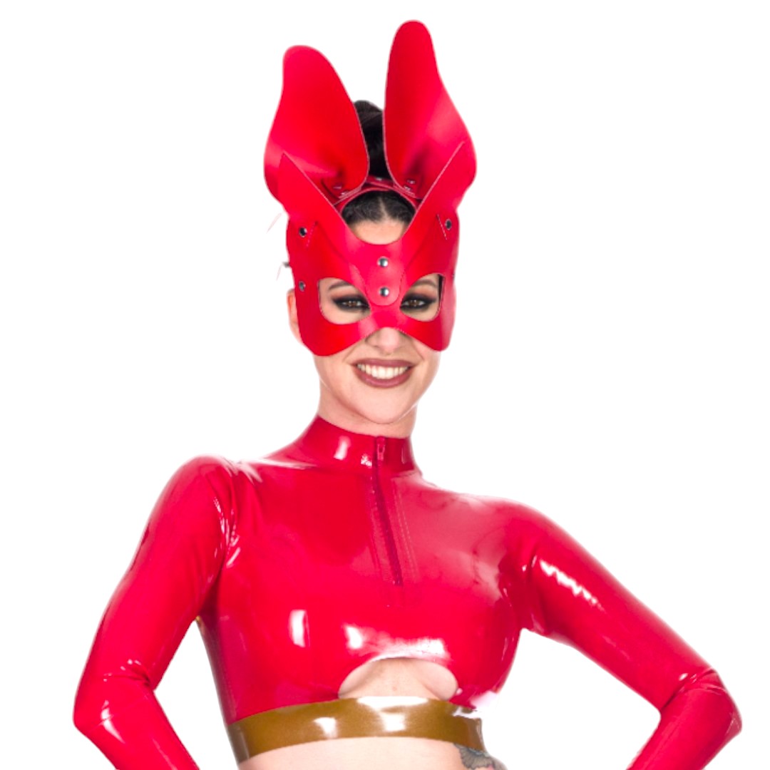 Rabbit Mask - Red