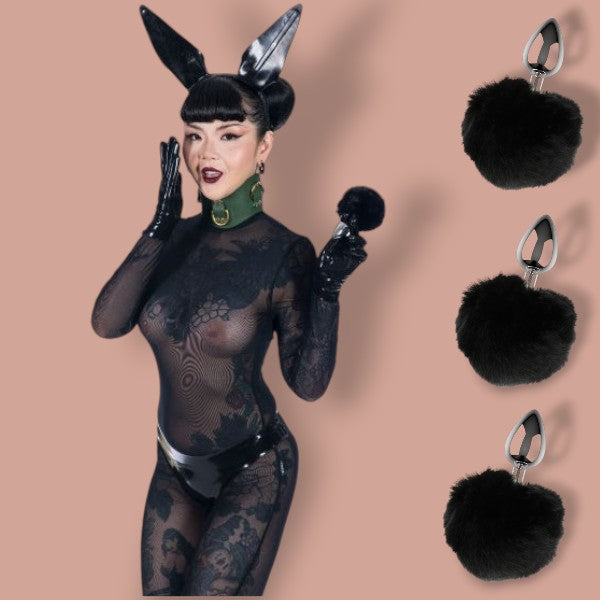 Bunny Tail-Coquette Butt Plug Metal