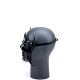 Cecilio Leather Designs  Dark Carnival Mask - Black