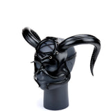 Cecilio Leather Designs Devil Woman Mask - Black