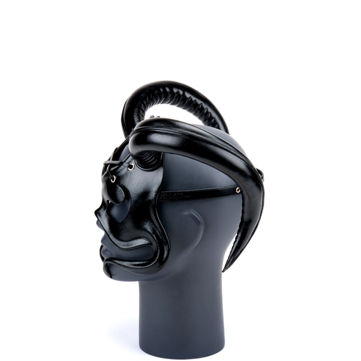 Cecilio Leather Designs Devil Woman Mask - Black