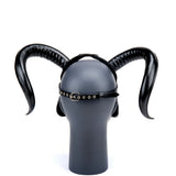 Cecilio Leather Designs Devil Woman Mask - Black