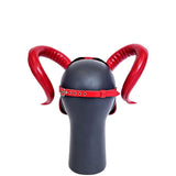 *Devil Woman Red Leather Mask