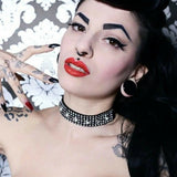 Choker-Diamante And Crystal Rivets
