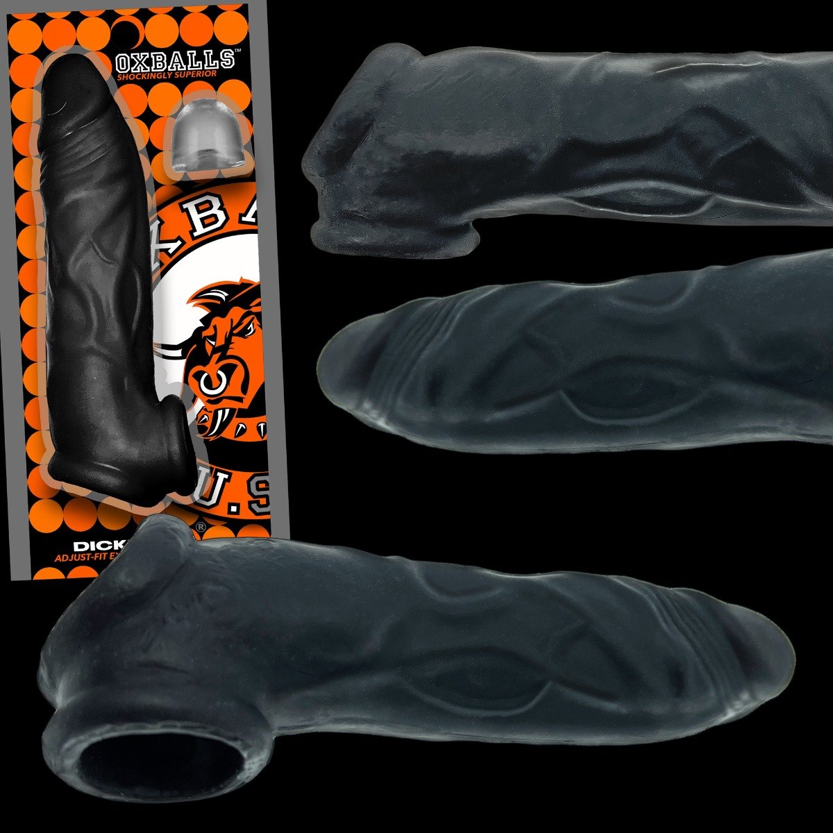 Dicker Cock Sheath Black Ice