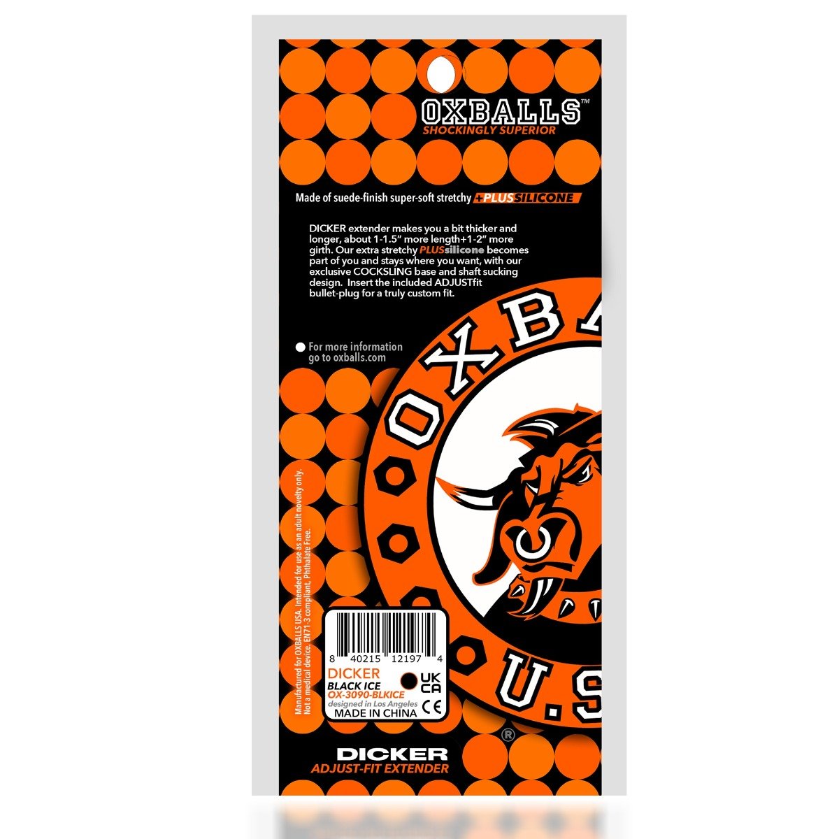 Dicker Cock Sheath Clear Ice