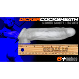 Dicker Cock Sheath Clear Ice