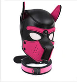 Puppy Hood & Collar Pink