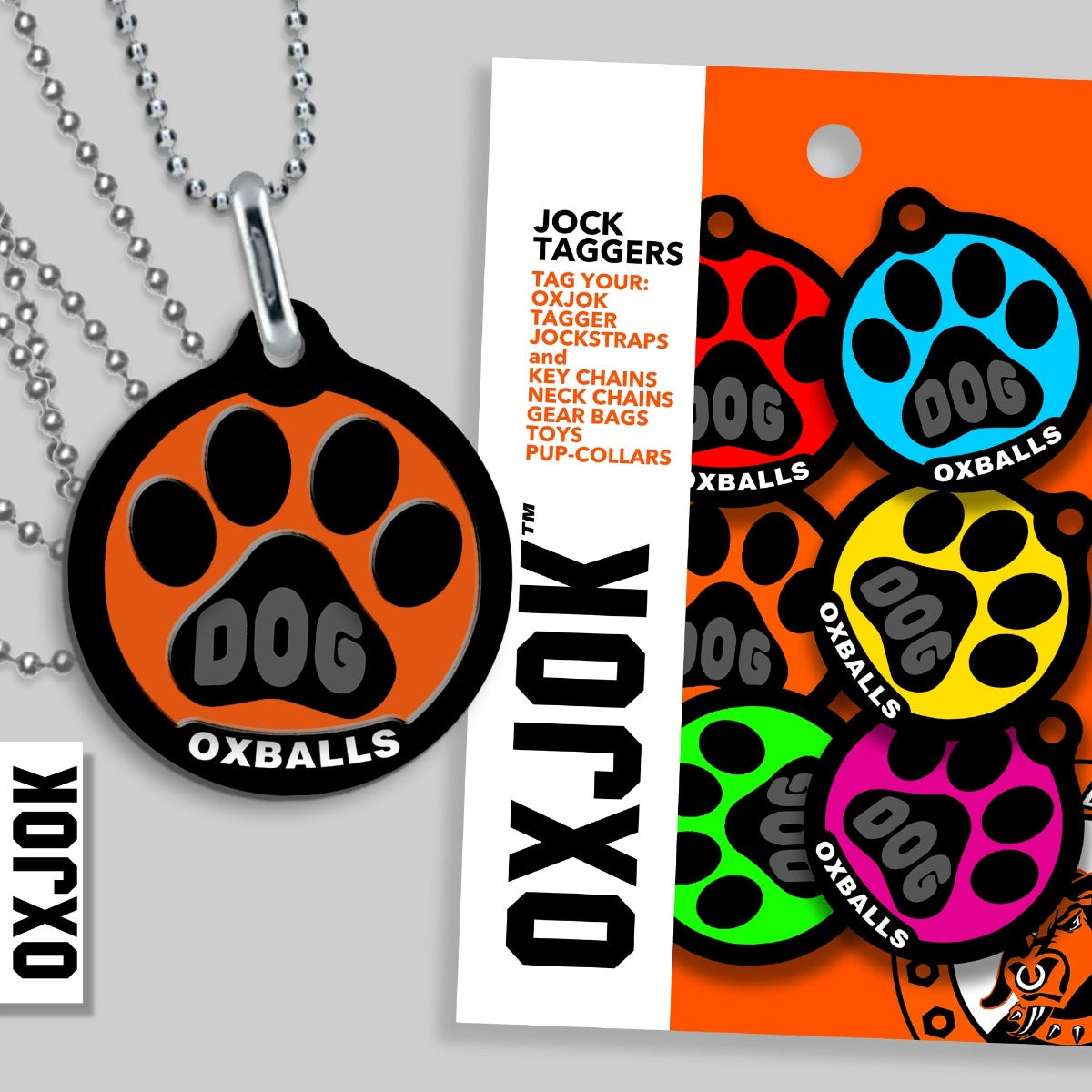 Oxballs - Dogpack Jockstrap-Black/Silver-Xx