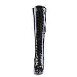 Domina-2020 Classic Knee High Lace-Up Black-Uk
