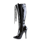 Domina-2020 Classic Knee High Lace-Up Black-Uk