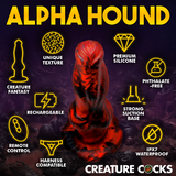 Creature Cocks Hell Wolf Thrusting & Vibrating Silicone Dildo