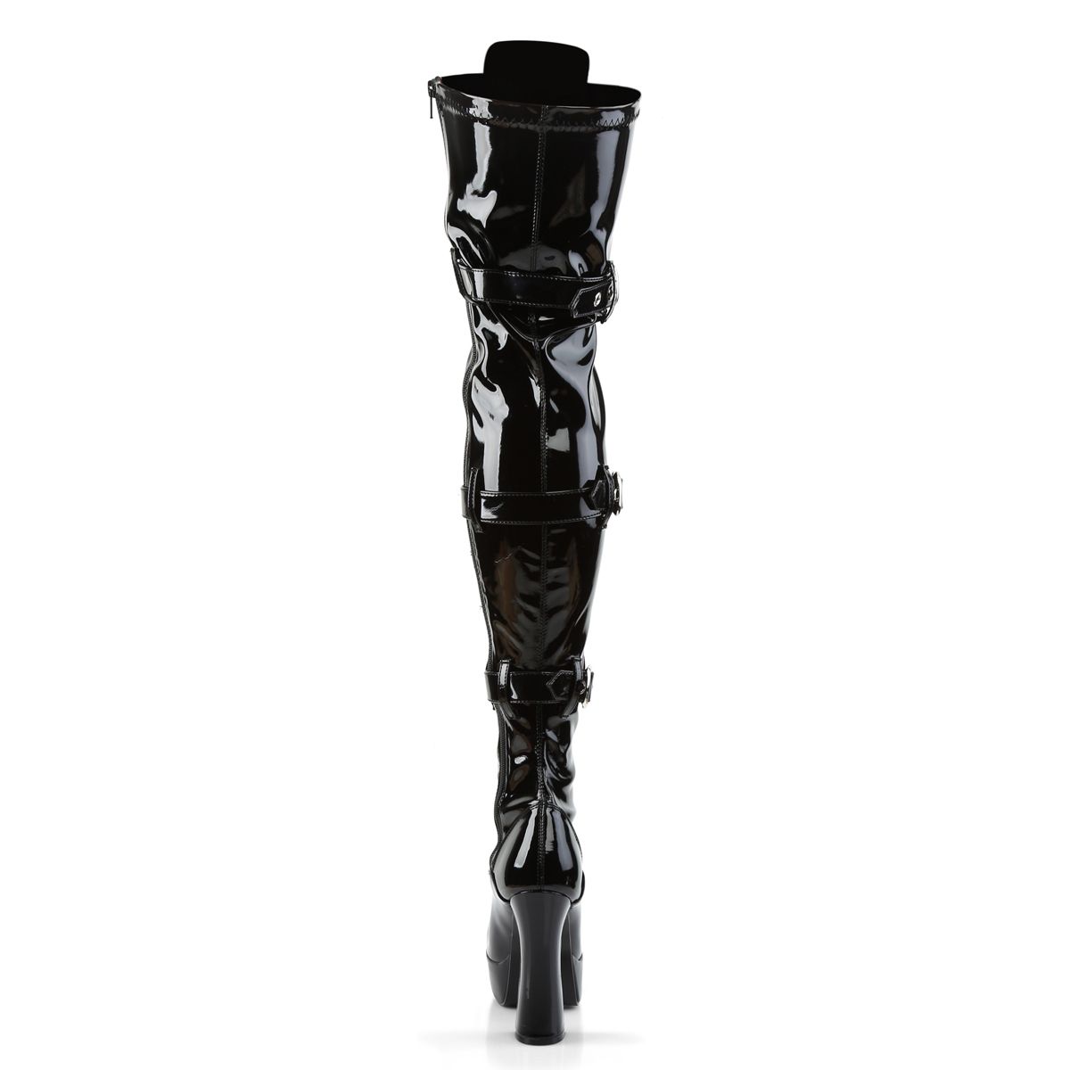 Electra-3028 Thigh-High Boot With Triple Buckle Strap