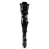 Electra-3028 Thigh-High Boot With Triple Buckle Strap
