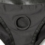 Em.Ex Active Harness Wear-Silhouette Crotchless-Black-X