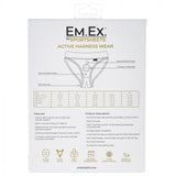 Em.Ex Active Harness Wear-Silhouette Crotchless-Black-X