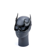 Cecilio Leather Designs  Fantasy Bat Mask - Black