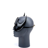 Cecilio Leather Designs  Fantasy Bat Mask - Black