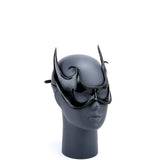 Cecilio Leather Designs  Fantasy Bat Mask - Black