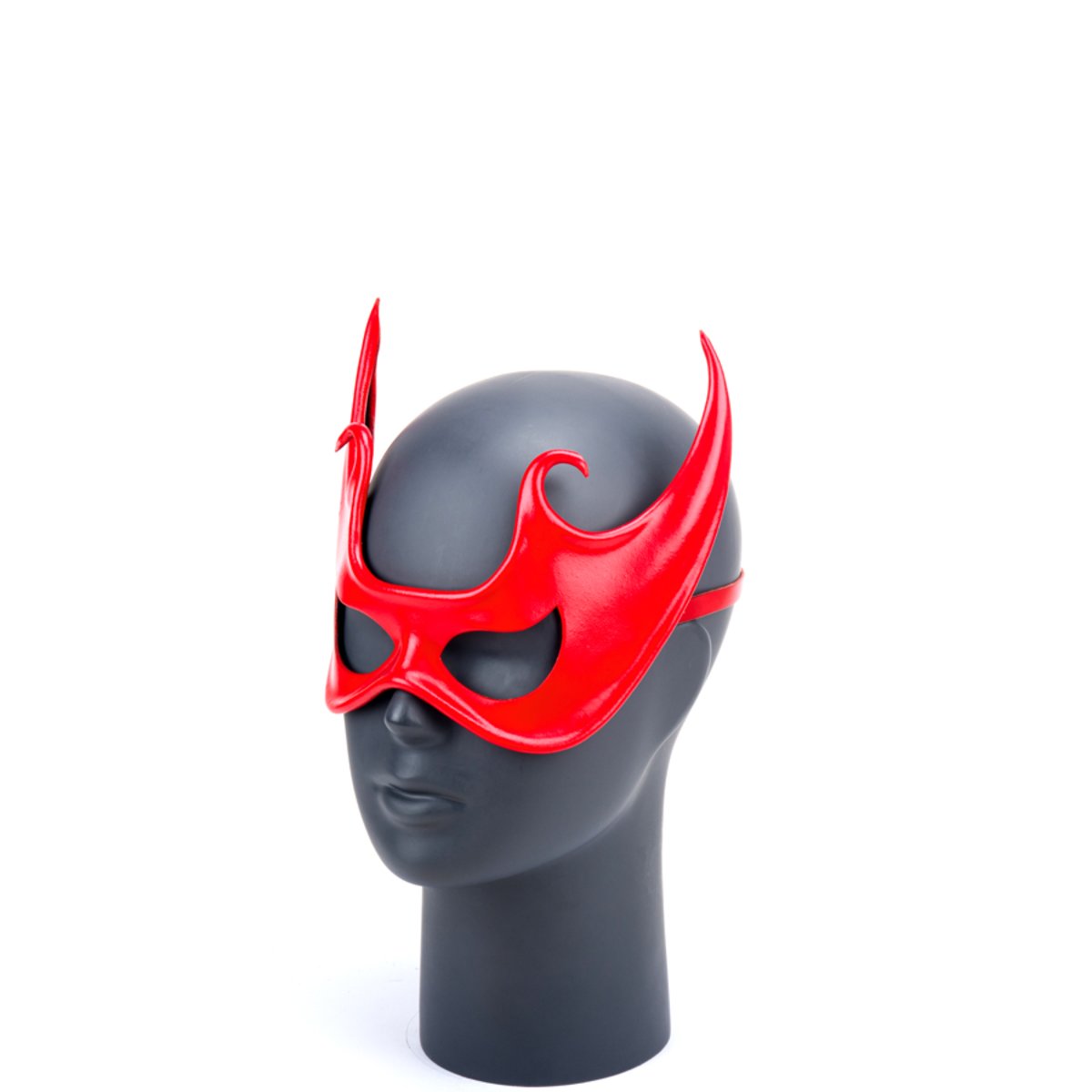 Cecilio Leather Designs  Fantasy Bat Mask - Red