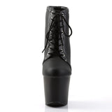 Fearless-700-28 Platform Lace Up Ankle Boot Featuring Spikes And Studs