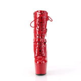 Adore-1043 MId-Calf Boots Patent Red