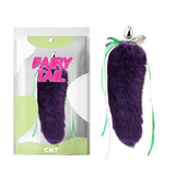 Fluffy Fox Butt-Plug Tail  Deep Purple