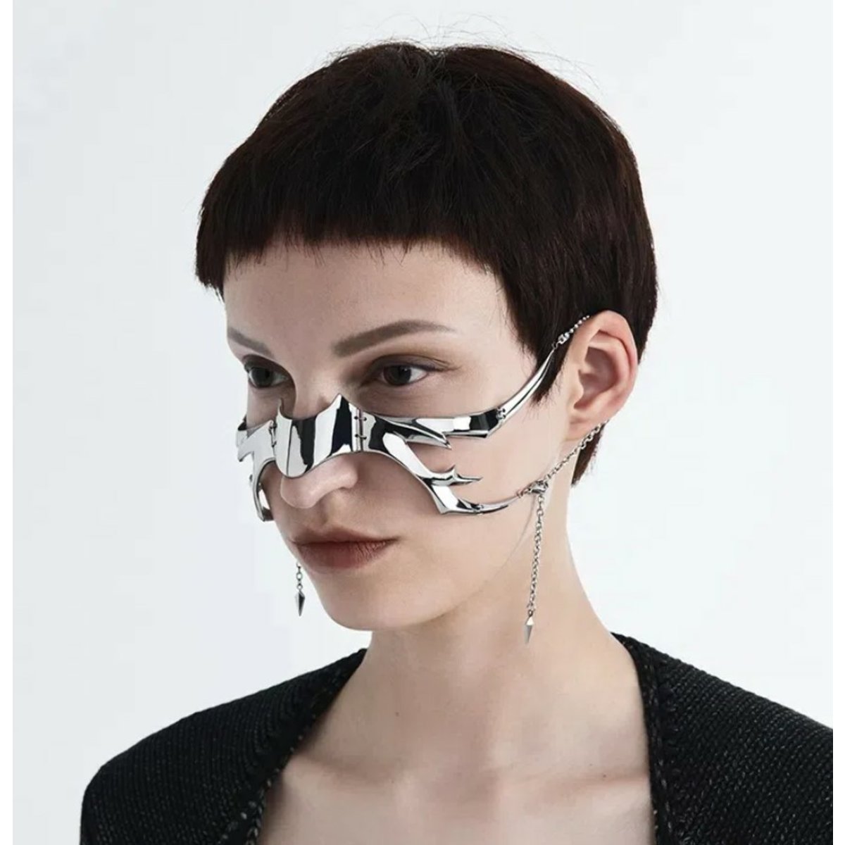 Cyber Punk Metal Mask
