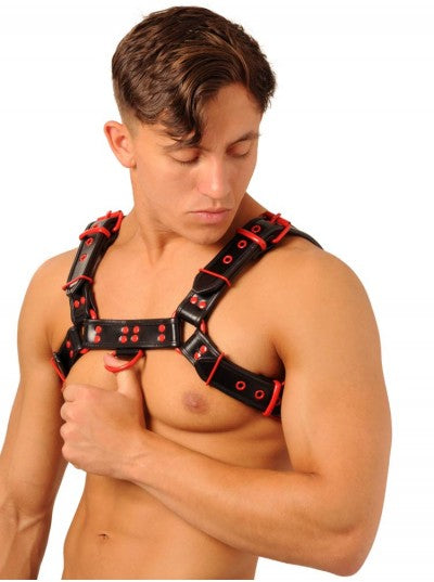 Fist Chest Harness Black/Red