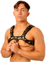 Fist Leather Chest Harness Camo/Black