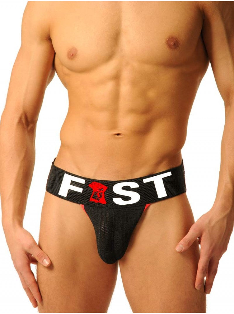 Fist Logo Jock Strap -Black