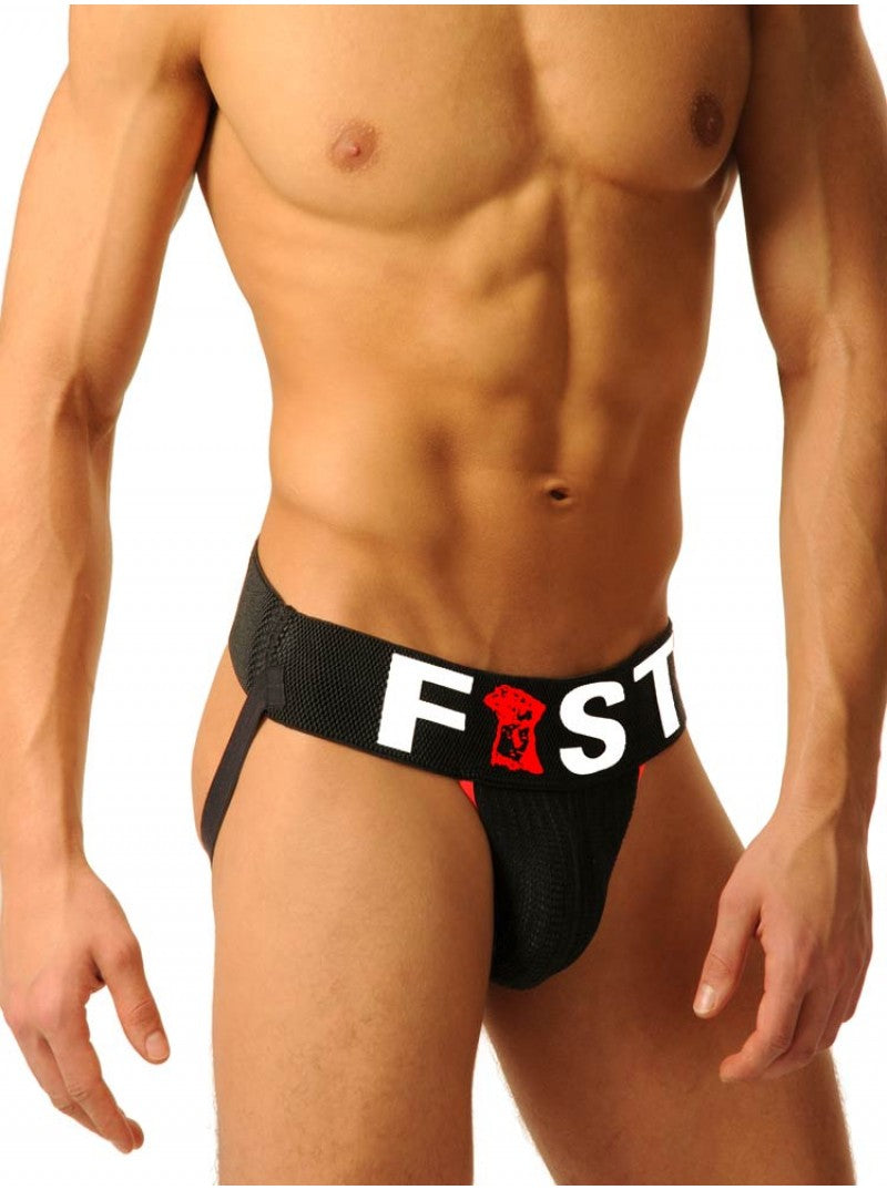 Fist Logo Jock Strap -Black