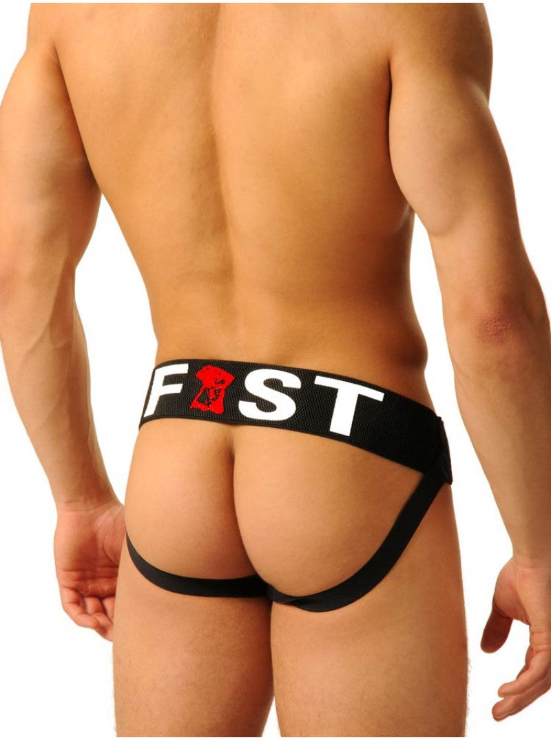 Fist Logo Jock Strap -Black