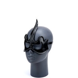 Cecilio Leather Designs Fantasy Unicorn Mask - Black