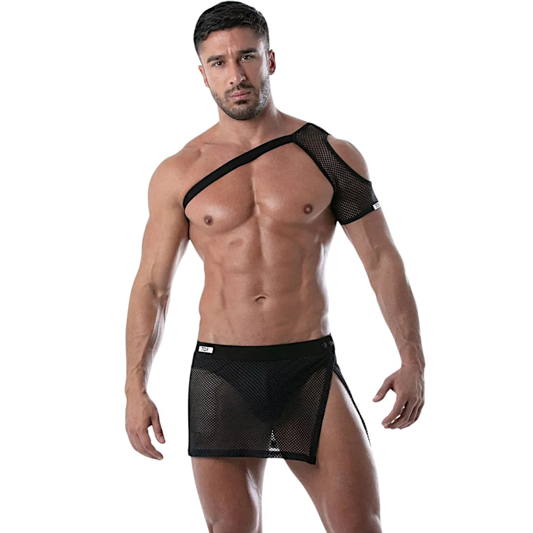 TOF Circuit Mesh Shoulder Harness Black-Black-Xs-S-M
