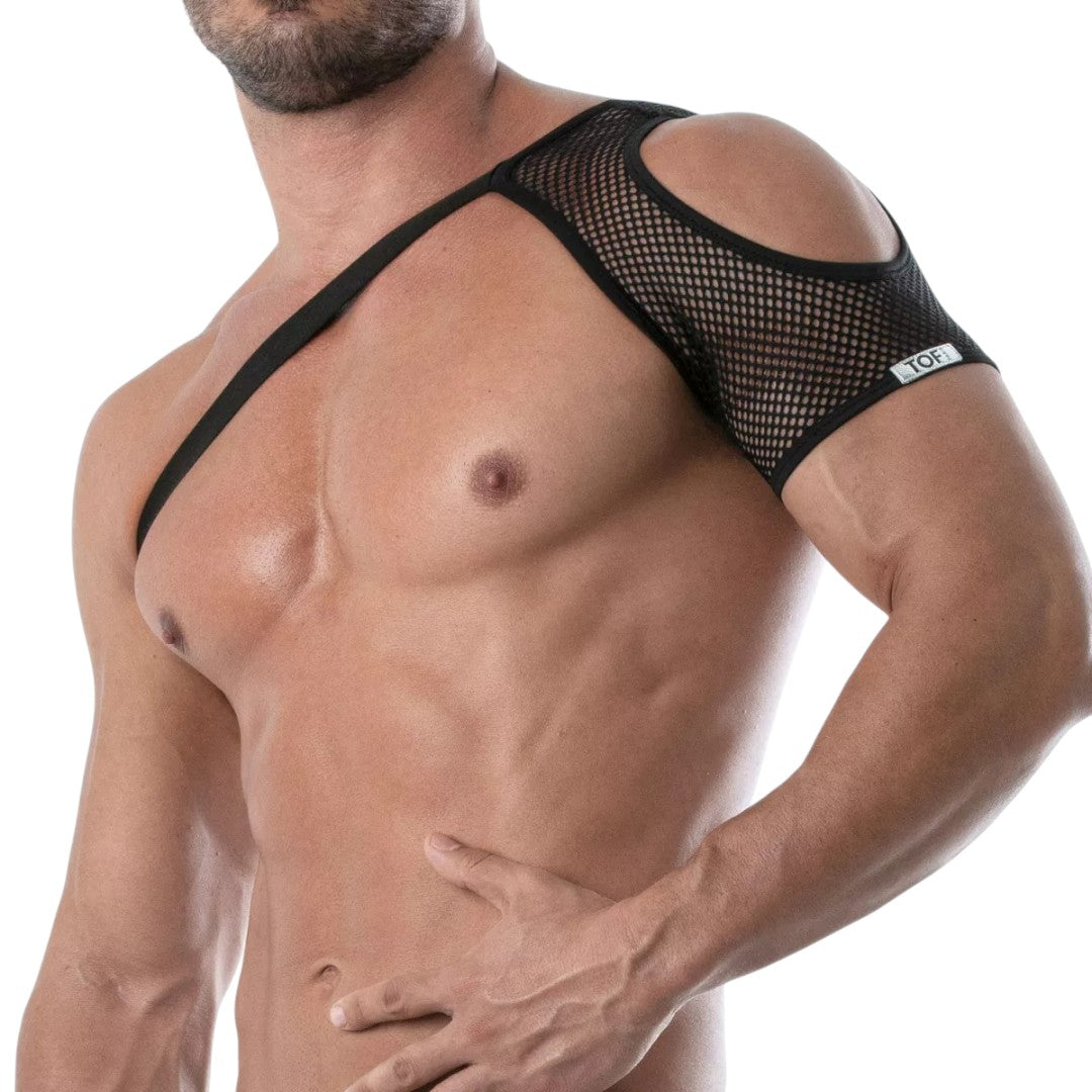 TOF Circuit Mesh Shoulder Harness Black-Black-Xs-S-M