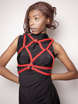 FOA 'HOSHI' SMALL STAR HARNESS RED