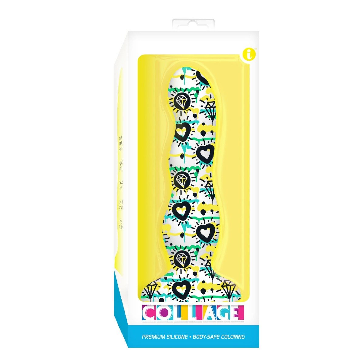 Dildo-Collage Diamonds & Hearts Tattooed