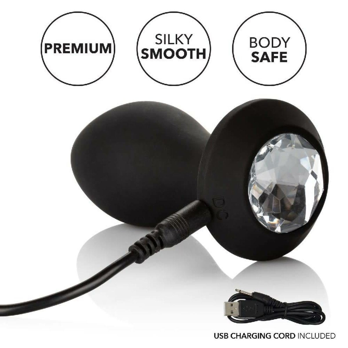 Power Gem Vibrating Crystal Butt-Plug