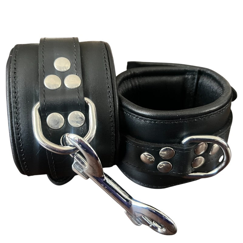 Ankle Cuffs Padded & Black Leather Lined