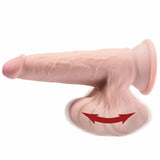 King Cock Plus 3D Cock Swinging Balls 9" Dildo