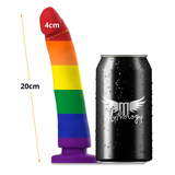 Mythology Devon Pride Dildo-Multi Coloured