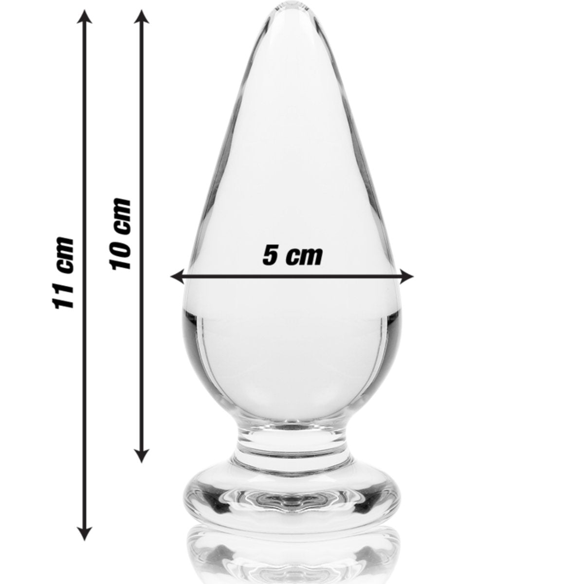 Nebula 4 Clear Glass Butt Plug