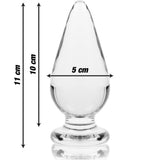 Nebula 4 Clear Glass Butt Plug