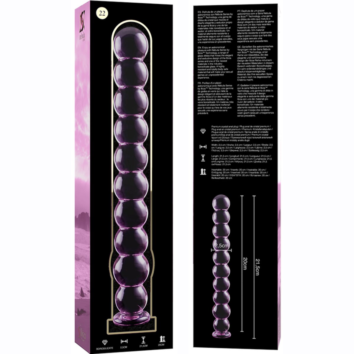 Nebula22 Glass Anal Beads